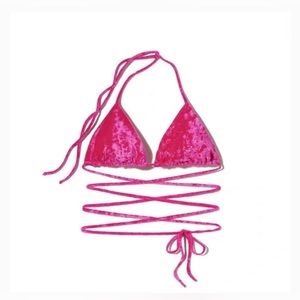 Inamorata Olas Swim Pink Velvet Bikini (Two Piece) 👙